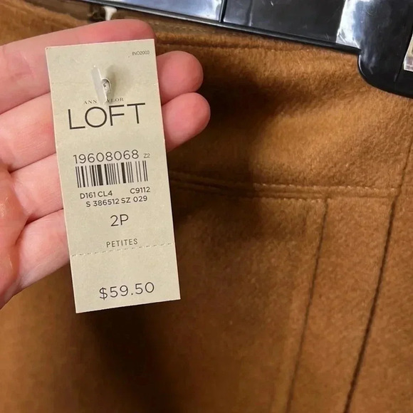 Loft NWT Wool Blend Pencil Skirt Size 2P - Picture 7 of 8